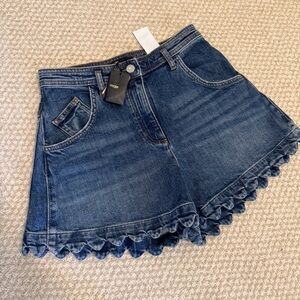 Maje Blue Denim Shorts